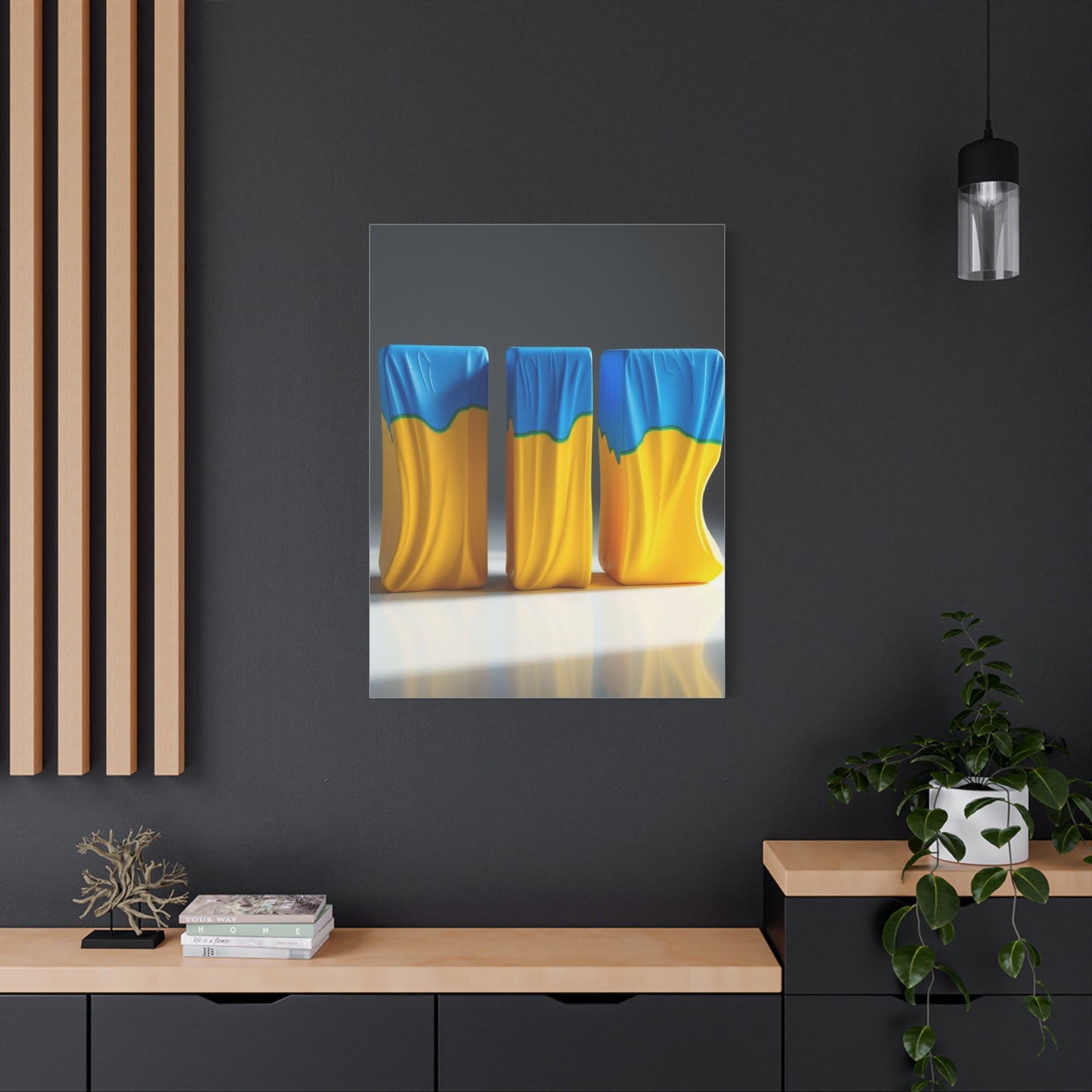 Supreme Blue & Yellow Art Collection Wall Art & Canvas Print