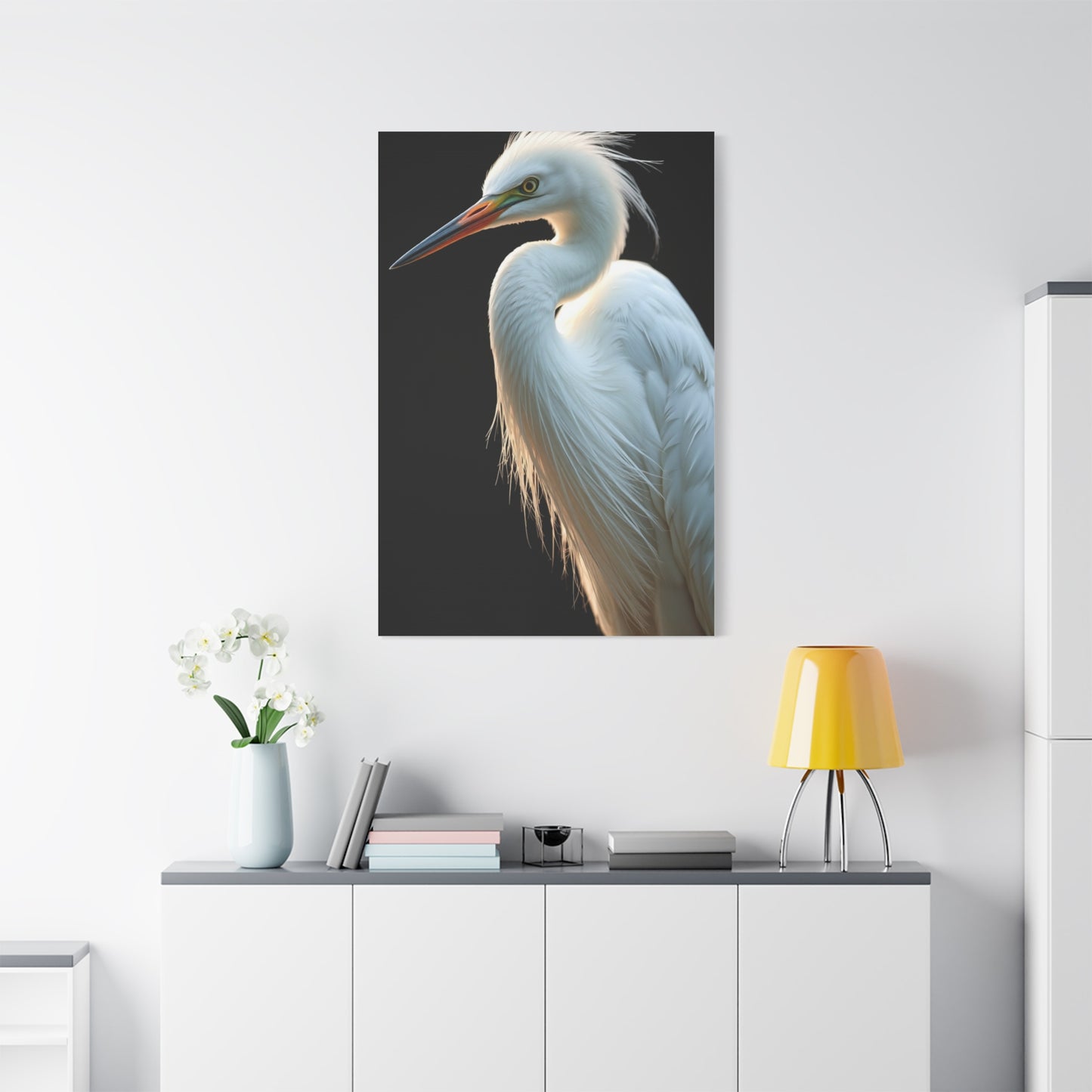 Supreme Egret Art Collection Wall Art & Canvas Print