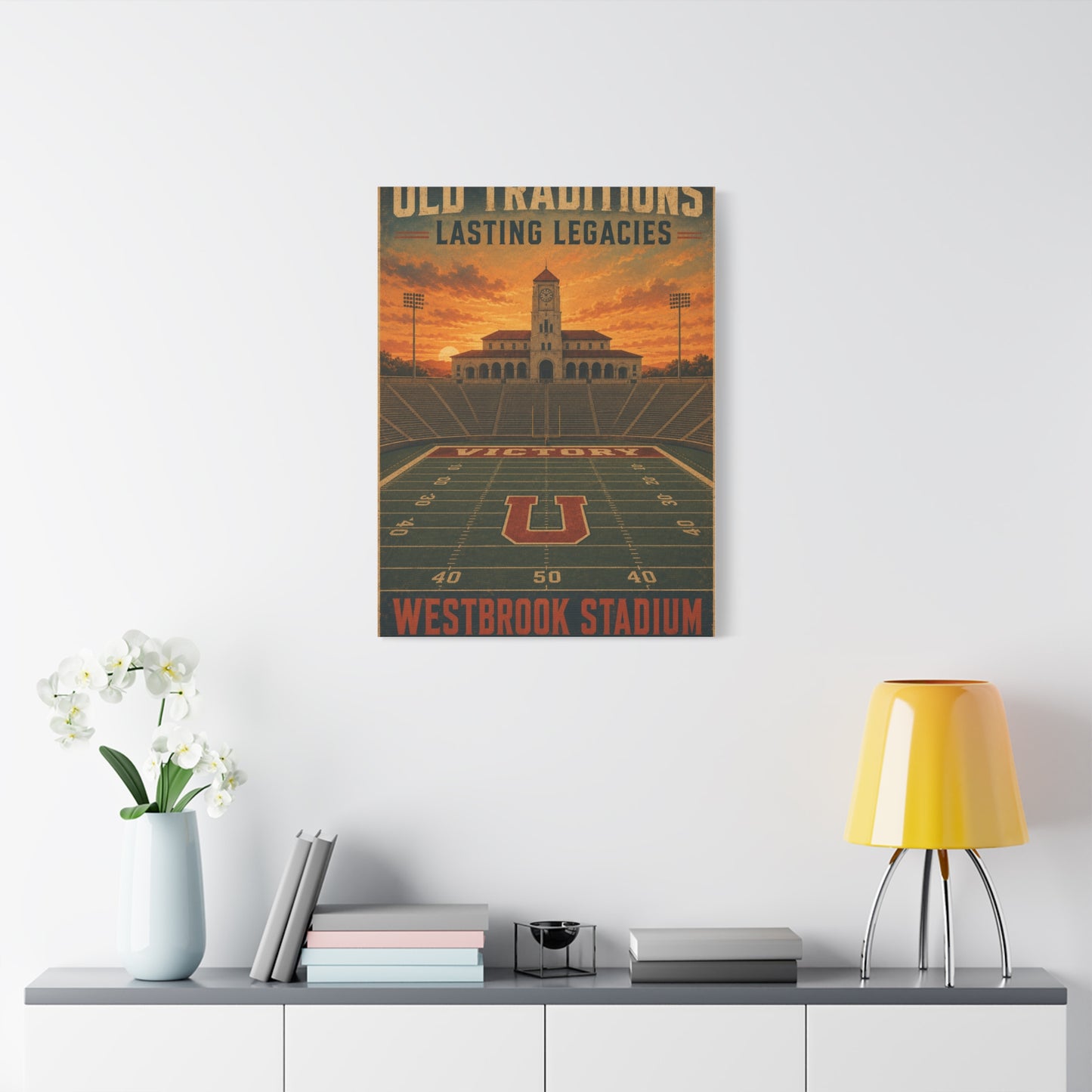 Vintage Stadium Legacy Sports Wall Art & Canvas Print