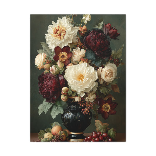 Classic Floral Still Life Elegance Wall Art & Canvas Print