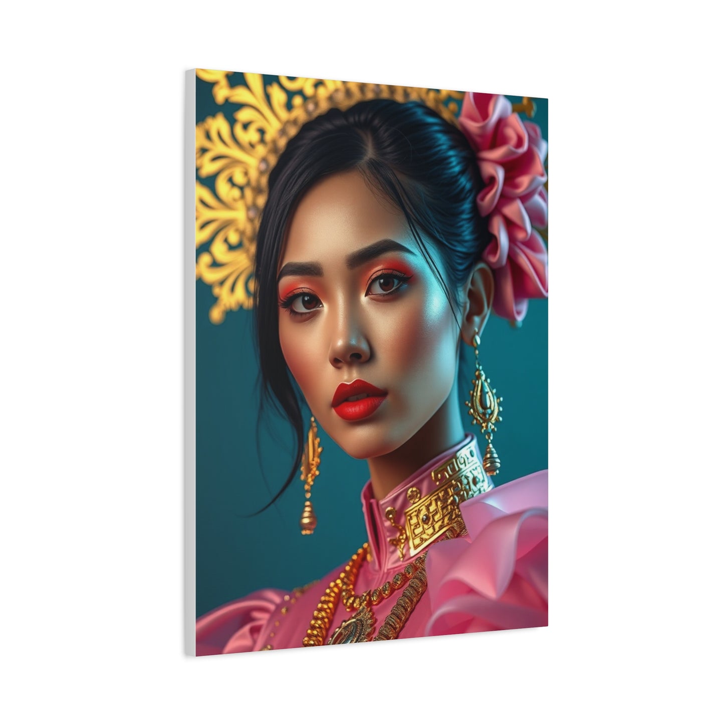 Masterpiece Gold & Pink Art Vision Wall Art & Canvas Print