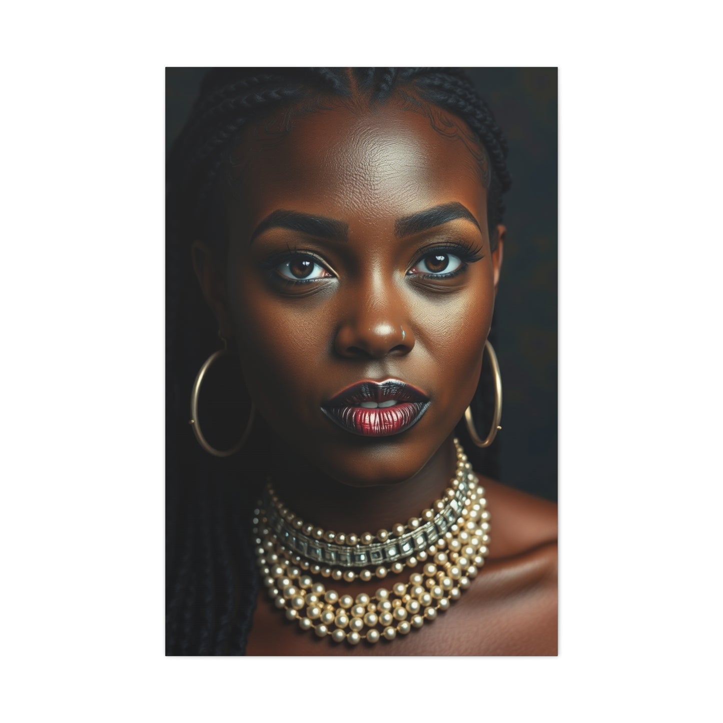 Masterpiece Domonique Brown Art Vision Wall Art & Canvas Print