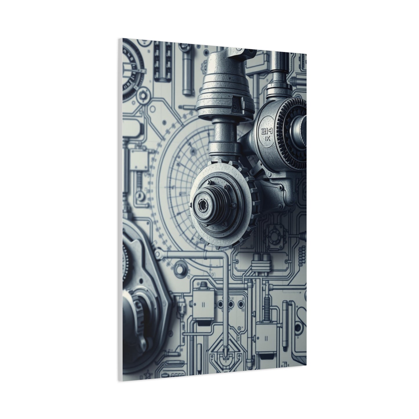 Vision Engineering & Machinery Blueprints Art Art Wall Art & Canvas Print