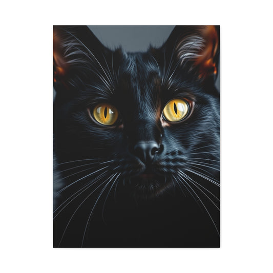 Supreme Black Cat Art Collection Wall Art & Canvas Print