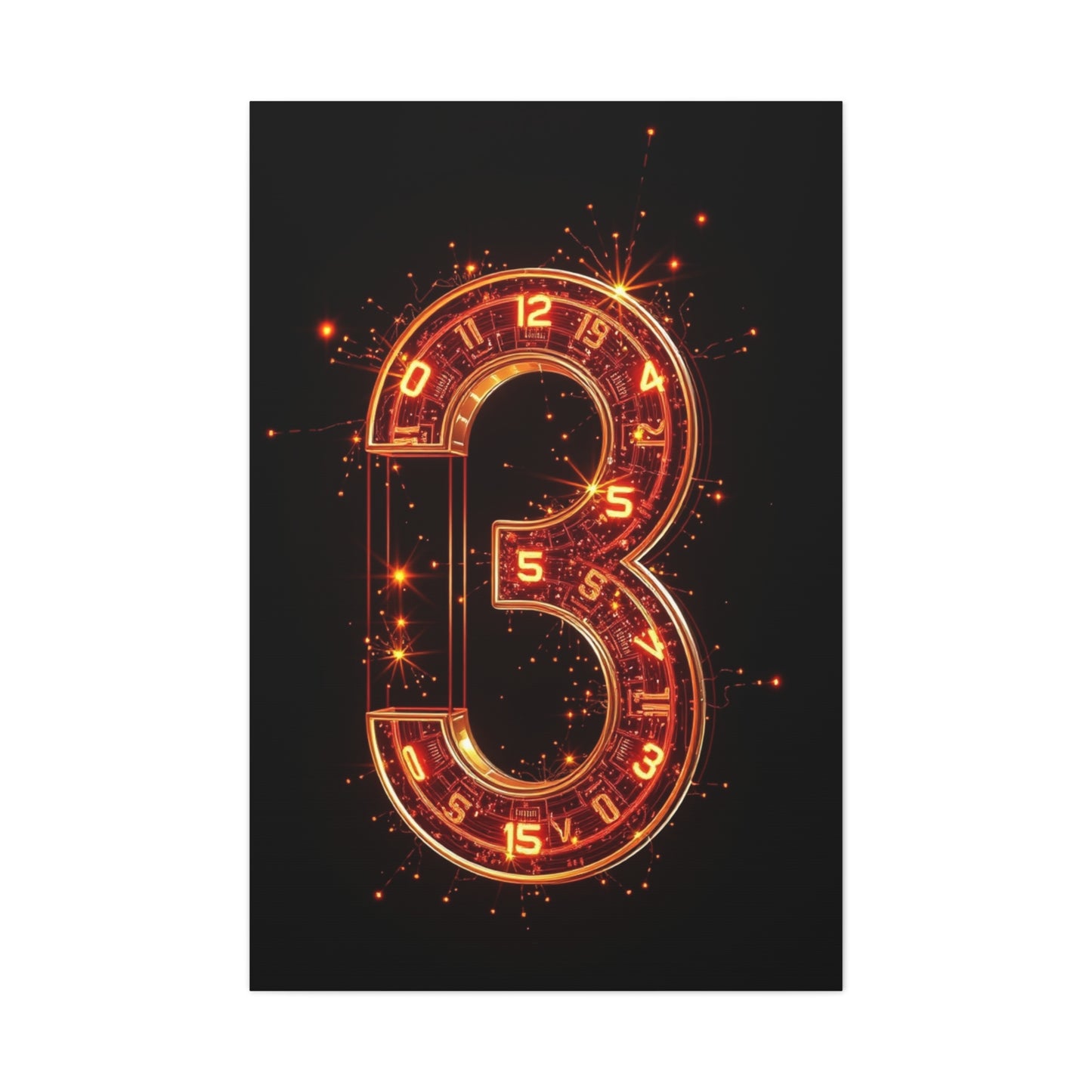 Masterpiece Numbers Art Vision Wall Art & Canvas Print