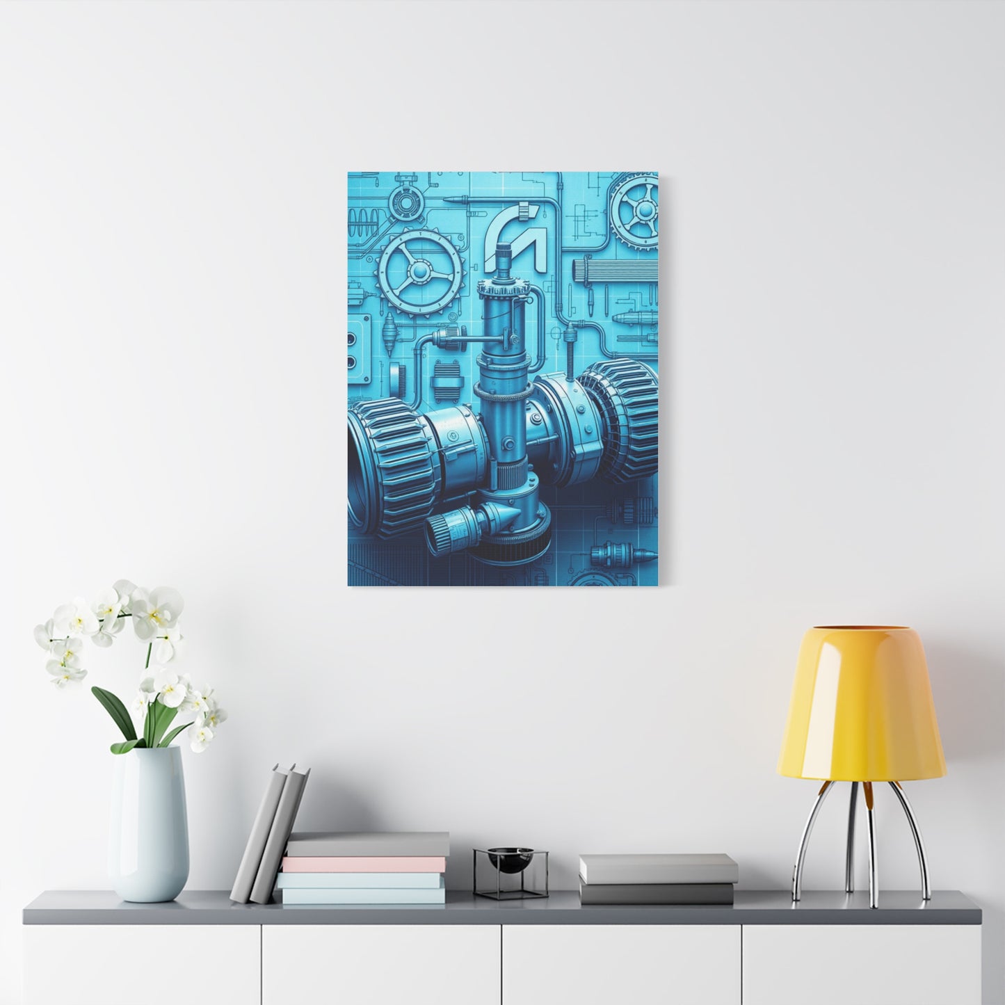 Supreme Engineering & Machinery Blueprints Art Collection Wall Art & Canvas Print